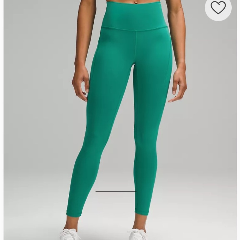Lululemon Wunder Train High-Rise Tight Size 4 In Cascadia Green With Pockets
